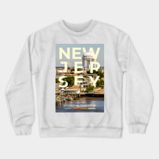 New Jersey Travel Poster Crewneck Sweatshirt